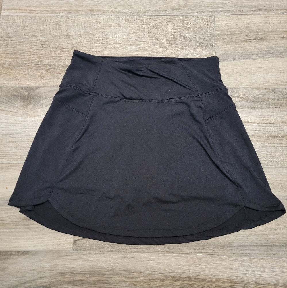 Bally Total Fitness DryWik Athletic Skort Women's XL Black Tennis Golf